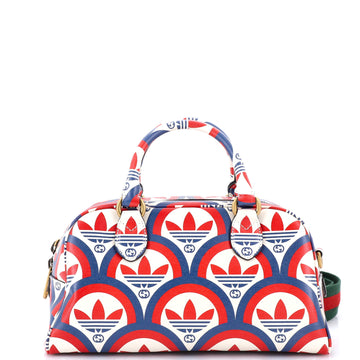 Gucci x adidas Duffle Bag Printed Leather Mini