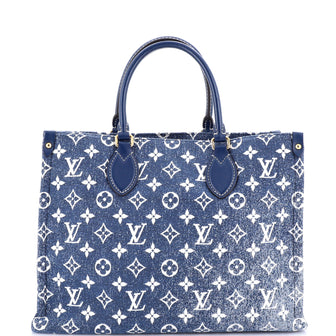 Louis Vuitton OnTheGo Tote Monogram Jacquard Denim MM