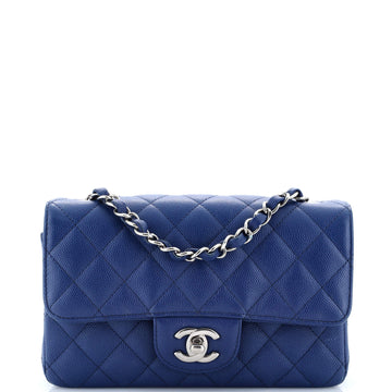 Chanel Classic Single Flap Bag Quilted Caviar Mini