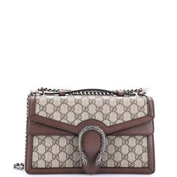 Gucci Dionysus Top Handle Chain Bag GG Coated Canvas Small