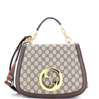 Gucci Blondie NM Top Handle Bag GG Coated Canvas Medium