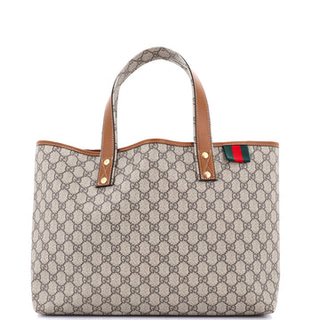 Gucci Web Loop Tote GG Coated Canvas Medium