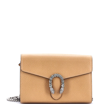 Gucci Dionysus Chain Wallet Leather with Embellished Detail Small