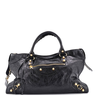 Balenciaga City Giant Studs Bag Leather Medium