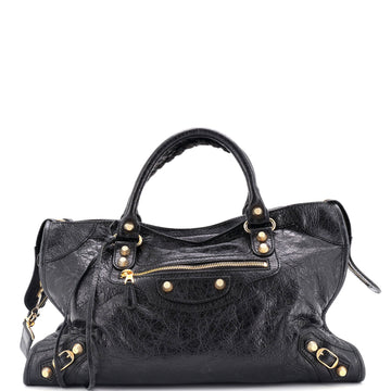 Balenciaga City Giant Studs Bag Leather Medium