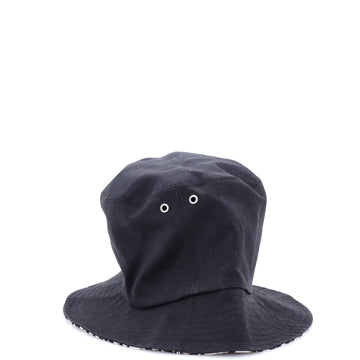 Christian Dior Teddy D Reversible Bucket Hat Cotton and Oblique Canvas