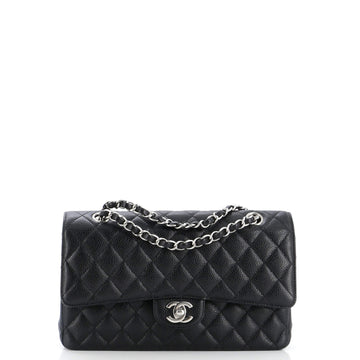 Chanel Classic Double Flap Bag Quilted Caviar Medium