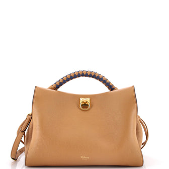 Mulberry Iris Shoulder Bag Leather with Braided Detail Medium