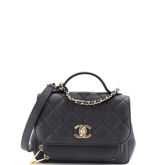 Chanel Business Affinity Flap Bag Quilted Caviar Small