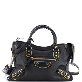 Balenciaga City Classic Metallic Edge Bag Leather Small
