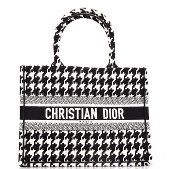 Christian Dior Book Tote Embroidered Raffia Medium