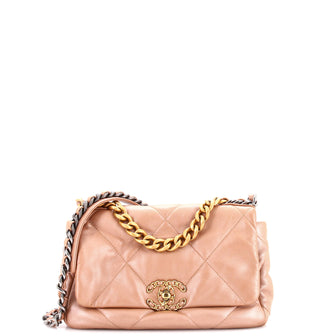 Chanel 19 Flap Bag Quilted Leather Medium