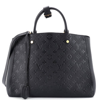 Louis Vuitton Montaigne Handbag Monogram Empreinte Leather GM
