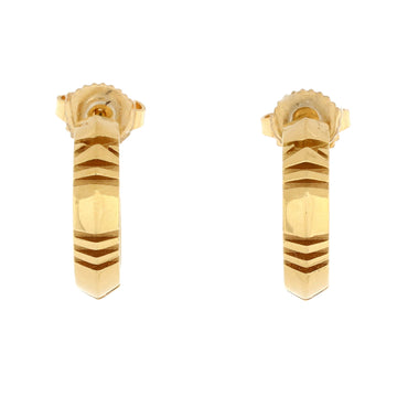 Tiffany & Co. Atlas X Hoop Earrings 18K Yellow Gold Small