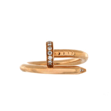 Cartier Juste un Clou Ring 18K Rose Gold and Diamonds