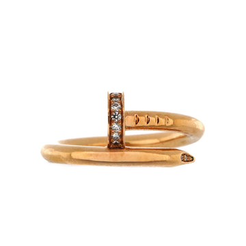 Cartier Juste un Clou Ring 18K Rose Gold and Diamonds