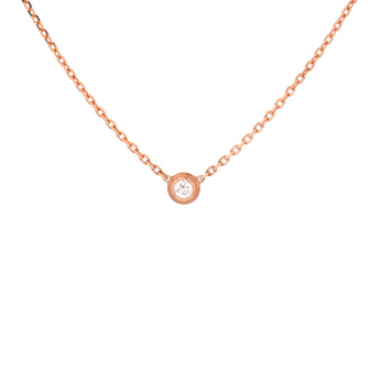 Cartier Cartier D'Amour Pendant Necklace 18K Rose Gold with Diamond XS