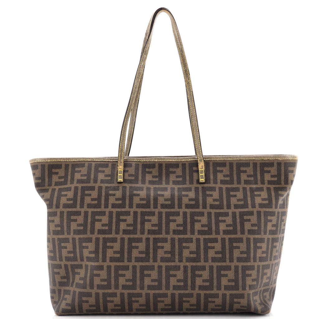 FENDI トートバッグ Fendi Roll Tote Zucca Coated Canvas Large 319665