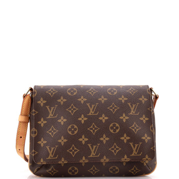 Louis Vuitton Musette Tango Handbag Monogram Canvas