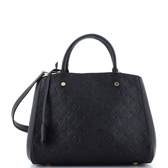 Louis Vuitton Montaigne Handbag Monogram Empreinte Leather MM