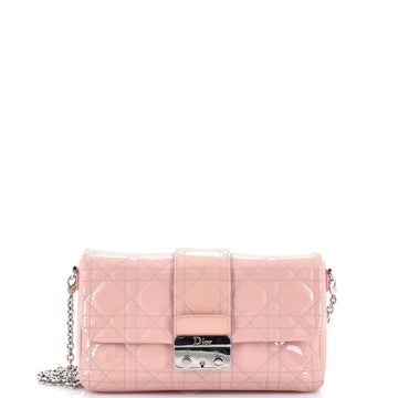 Christian Dior New Lock Pouch Cannage Quilt Patent Mini