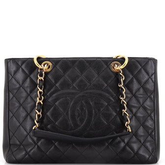 Chanel Grand Shopping Tote Quilted Caviar