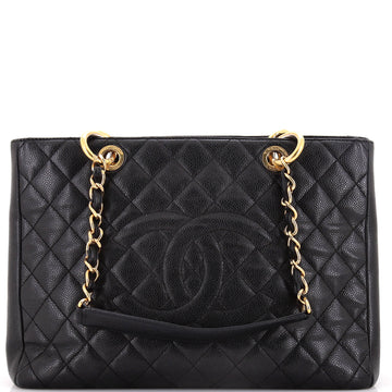 Chanel Grand Shopping Tote Quilted Caviar