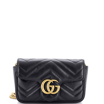 Gucci GG Marmont Flap Bag Matelasse Leather Super Mini