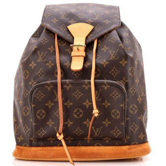 Louis Vuitton Vintage Montsouris Backpack Monogram Canvas GM