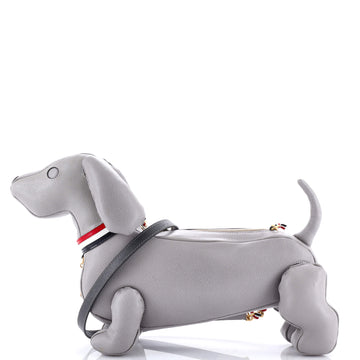 Thom Browne Hector Dog Baguette Shoulder Bag Leather