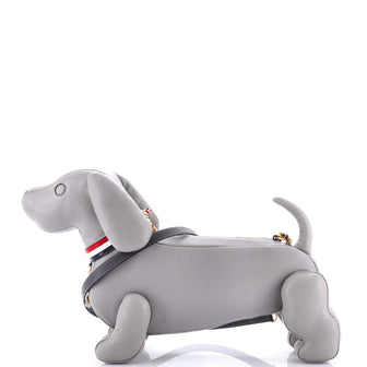 Thom Browne Hector Dog Baguette Shoulder Bag Leather