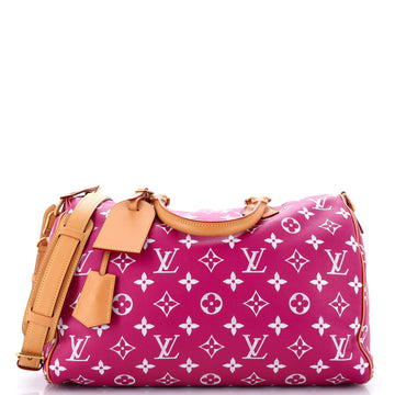 Louis Vuitton Speedy P9 Bandouliere Bag Monogram Leather 40