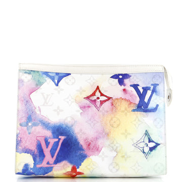Louis Vuitton Pochette Voyage Limited Edition Monogram Watercolor Canvas MM