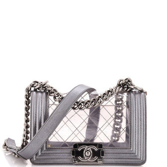 Chanel Boy Flap Bag Quilted PVC and Calfskin Small