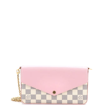 Louis Vuitton Felicie Pochette Damier and Leather