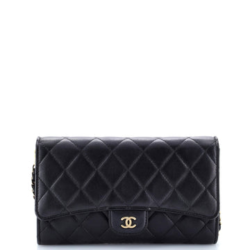 Chanel Wallet on Short Chain Quilted Lambskin
