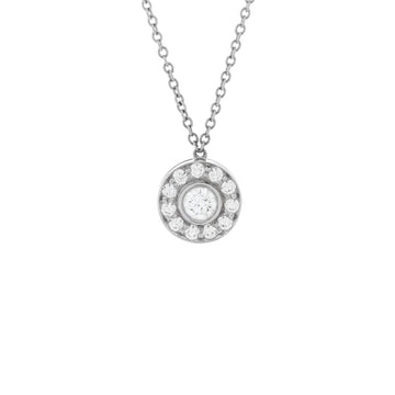 Tiffany & Co. Circlet Pendant Necklace Platinum with Diamonds 0.26CT