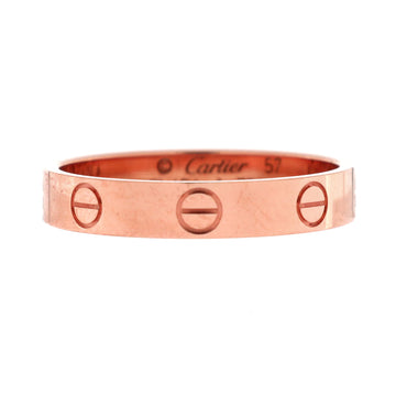 Cartier Love Wedding Band Ring 18K Rose Gold