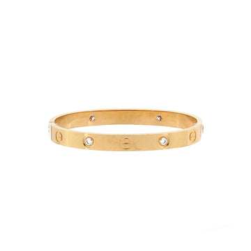 Cartier Love 4 Diamond Bracelet 18K Yellow Gold with Diamonds