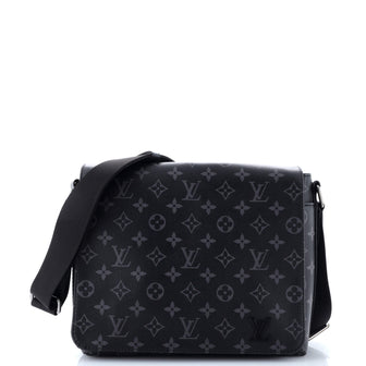Louis Vuitton District Messenger Bag Monogram Eclipse Canvas PM