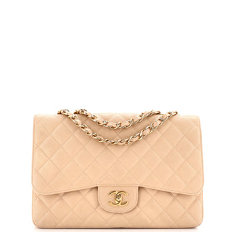 Chanel Classic Single Flap Bag Quilted Caviar Jumbo