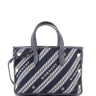 Givenchy Bond Shopper Tote Logo Jacquard Canvas Mini