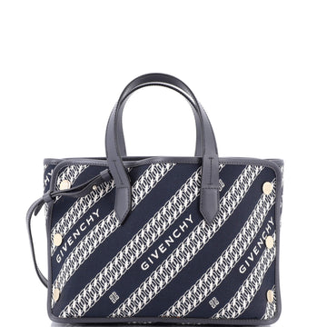 Givenchy Bond Shopper Tote Logo Jacquard Canvas Mini