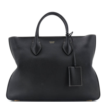 Salvatore Ferragamo Fold Side Star Tote Leather Large