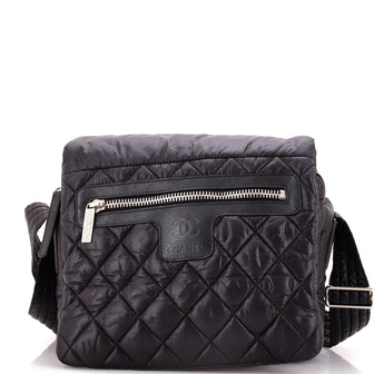 Chanel Coco Cocoon Messenger Bag Quilted Nylon Medium