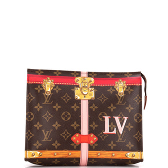 Louis Vuitton Toiletry Pouch Limited Edition Summer Trunks Monogram Canvas 26