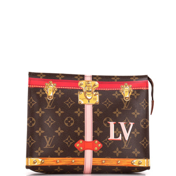 Louis Vuitton Toiletry Pouch Limited Edition Summer Trunks Monogram Canvas 26