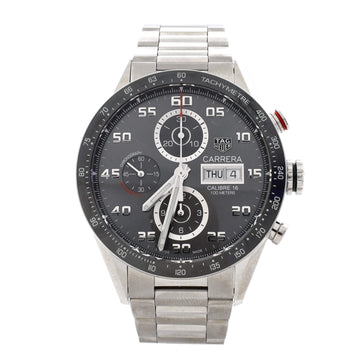Tag Heuer Carrera Caliber 16 Chronograph Day-Date Automatic  Watch Stainless Steel and Ceramic 43