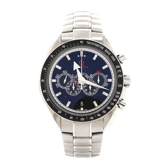 Omega Speedmaster Date Olympic Timeless Chronograph Automatic Watch Stainless Steel 44