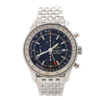 Breitling Navitimer 1884 World GMT Chronograph Automatic Watch Stainless Steel 46
